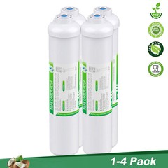 1-4Pack Inline T33 Post Carbon Water Filter Fridge Cartridges 1/4″ Quick Connect