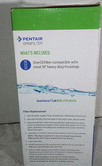 Pentair DGD-5005 Big Blue Water Filter, 10-Inch Whole House Sediment Cartridge