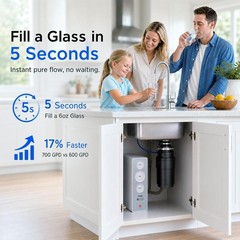 ANGEL X2 Tankless Reverse Osmosis Water Filter System, 700GPD, Removes 99% PFAS