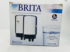 2-Pack BRITA Water Replacement Filters Faucet Filtration System Chrome FR-200