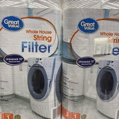 Great Value String Replacement Filter 2-Pack X2 4 Pack new In Pack
