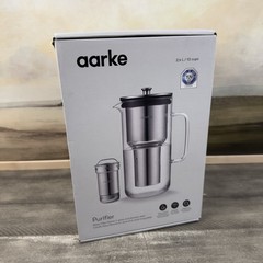 Aarke Glass Water Purifier Filter Glass Jug and Stainless Steel 2.4L /10Cup OB