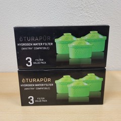 Lot of 2 (3 Value Pack) Turapur Hydrogen Water Filter Maxtra Compatible 6 Total
