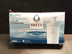 BRITA PLUS HIGH DENSITY REPLACEMENT WATER FILTERS ~ 4 PACK , Fast Shipping!