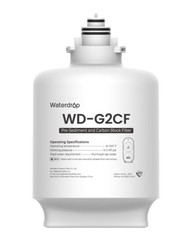 Waterdrop G2CF Filter, Replacement for G2 & G2P600 1 Count (Pack of 1), White