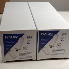 Lot of 2 ProOne G3.0 9″ Inch Ceramic Gravity Water Filter 3-Stage All-In-One