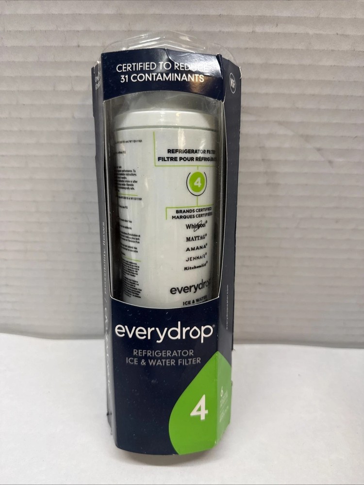 NEW-Everydrop by Whirlpool Ice and Water Refrigerator Filter 4, EDR4RXD1-Single
