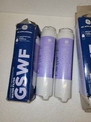 Lot Of 2 Genuine GSWF GE SmartWater Refrigerator Filter Cartridge Damaged Box