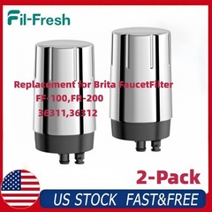 Fil-Fresh 2-PCS FR-200 Faucet Filter Replacement for Brita Tap Water Filtration