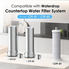 Waterdrop Replacement Faucet Filter,Countertop Water Filter,5-stage,2 Pack