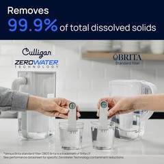 with ZeroWater Technology Replacement Filter 3-Pack, 5-Stage Advanced Water F…