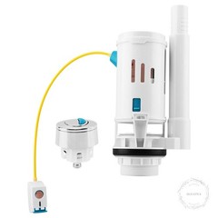 Toilet Dual Flush Valve with Push Button, Toilet Flush System Replacement Adjust