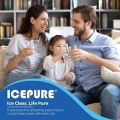 ICEPURE RWF0500A Refrigerator Water Filter 4396508 Compatible with 4396510 1PACK