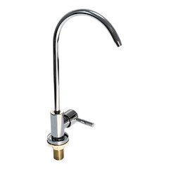 1/4» RO Water Filter Curved Sink Faucet Tap Chrome Reverse Osmosis Drinking