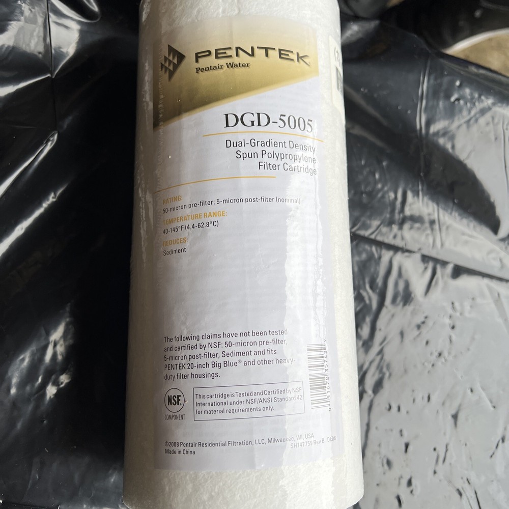 Pentek DGD-5005 10 x 4.5 Whole House Dual Gradient Density Spun Sediment Filter