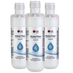 LG LT1000P3 6-Month / 200 Gallon Refrigerator Replacement Water Filter, (Pack of