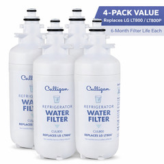 Culligan CUL800 Refrigerator Water Filter 4-Pack Replaces LG LT800P NEW SEALED