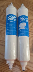 LOT OF 2 AQUACREST MODEL AQF-FF33B Replacement Water Filters for GE GXRTQR GXRTQ