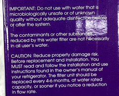 Refrigerator Water Filter Replaces GE Model RPWF 2-Pk by Great Value 6 Mo Each