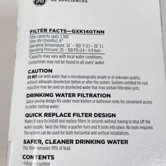 Genuine GE FQK1R Under Sink Water Filter M Replacement For GXK140TNN