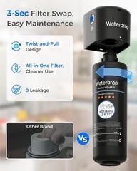 10UB under Sink Water Filter System, Reduces PFAS, PFOA/PFOS, Lead, Chlorine, Ba