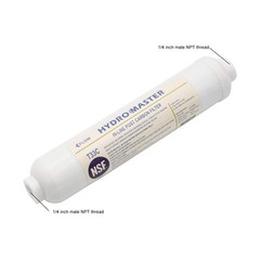 IN-LINE POST CARBON FILTER With 1/4-Inch NPT Connection, 10 Inch x 2 Inch.