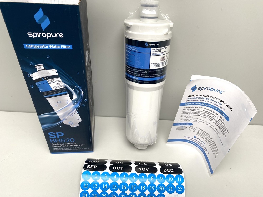 SPIROPURE SP-BH520 Refrigerator Water Filter Replacement NEW Bosch Whirlpool SJ