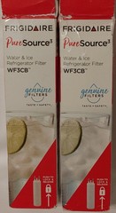 2 Pcs Frigdaire WF3CB Pure Source 3 Refrigerator Ice & Water Filter
