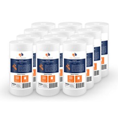 12-PACK of Aquaboon Sediment Water Filter Whole House Big Blue 5 Micron 10″x4.5″