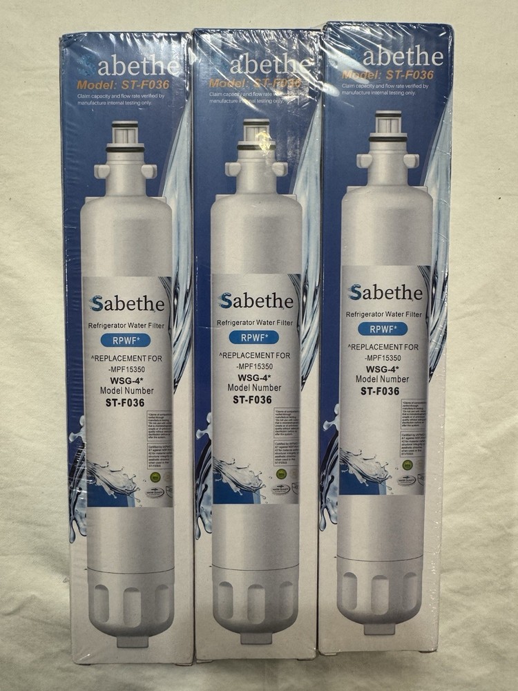 3 Pack Sabethe ST-F036 Refrigerator Water Filter Replacement GE WSG-4