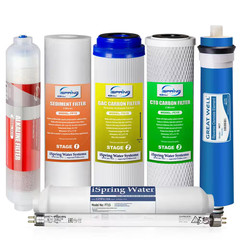 Under-Sink Replacement Water Filter Set for 7-Stage 75 GPD Reverse Osmosis Alkal