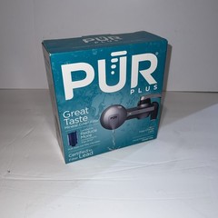 PUR PLUS Mineral Core Faucet Mt Water Filtration System Metallic Gray W/ Filter