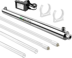 12GPM UV Replacement for Whole House RO System + Extra Tube, 55W, 110V