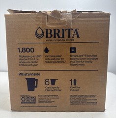 BRITA Metro 6 Cup Pitcher Bright White Smart Light Indicator Standard Filter