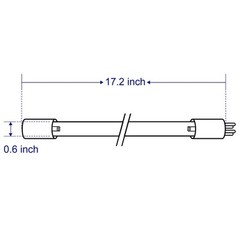 -TWS-12L 55W UV Lamp Only Fit -TWS-12 UV Water Purifier