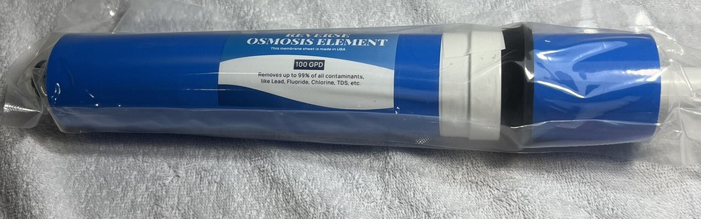 Azure Cube Reverse Osmosis Element 100 GDP Removes Up To 99% Of All Contaminants