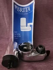 Brita Faucet Mount System. Chrome. Reduces Micro-Plastics.