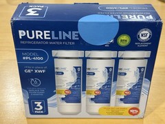 Pureline Replacement for GE XWF Refrigerator Water Filter, (NOT XWFE) 3 Pack New