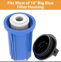 5 Micron 10″ x 4.5″ Carbon Block Water Filter for Big Blue Whole House GE FXHTC