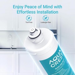 AQUA CREST Under Sink Water Filter, Replacement for Everpure® H-104, 2 Pack