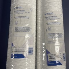 2 PENTAIR PENTEK WP5BB20P SEDIMENT FILTER STRING-WOUND 20″ X 4.5″, 5 MICRON
