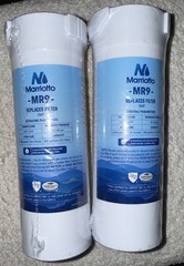 2 Mariotto MR9 Water Filter Replacement Cartridge Set; New