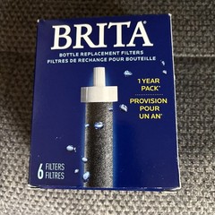 BRITA Bottle Replacement Filters 6 Filters 1 Year Pack New