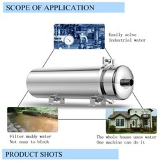 New 1 PC Stainless Steel Water Purifier Ultrafiltration Membrane Filter 6000L/h