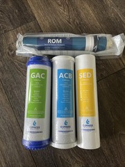 Express Water RO System replacement filters set Of 4 GAC SED ACB ROM New Sealed