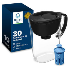 Everyday Elite Water Filter Pitcher, Removes 99% of Lead, Includes 1 Filter, 10-