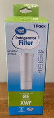NEW Great Value Replacement GE XWF (Not XWFE) Refrigerator Water Filter, Kitchen