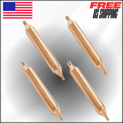 Refrigerator Copper Filter Dryer for Refrigeration, 3mm & 6mm Inner Diameter 4Pc
