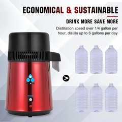 DC HOUSE Upgrade 1 Gallon Water Distiller Stainless Steel