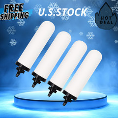 NEW 4-Pack 7″ Gravity Water Ceramic Filter with Carbon Replacement